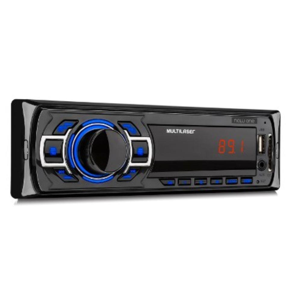 Som Automotivo Multilaser New One P3318, Potência 4x12.5, MP3, SD, Rádio FM e Entrada auxiliar